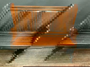 Lightolier Antique Church Pew or School Bench