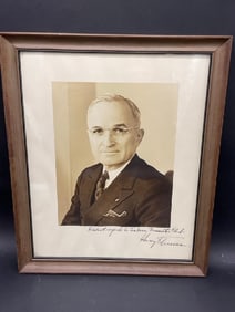 Harry Truman Autographed Photograph Print