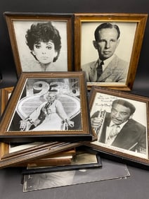 Collection of Framed and Loose Celebrity Photographs and Autographs