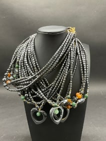 Nineteen (19) Hematite Necklaces