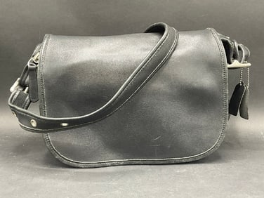 Vintage Coach Patricia Legacy Black Leather Handbag