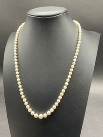 14K Gold Freshwater Pearl Strand Necklace