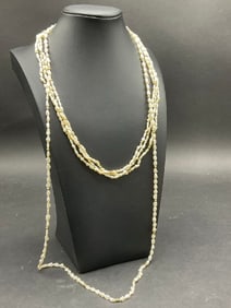 18?? and 32" 14K Yellow Gold Freshwater Pearl Strands