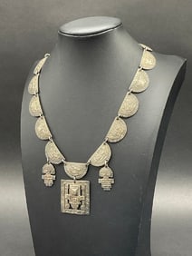 42.4 grams Peruvian 900 Silver Necklace