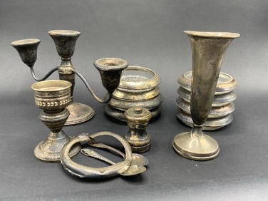 Estate Compiled Sterling Silver Table Wares