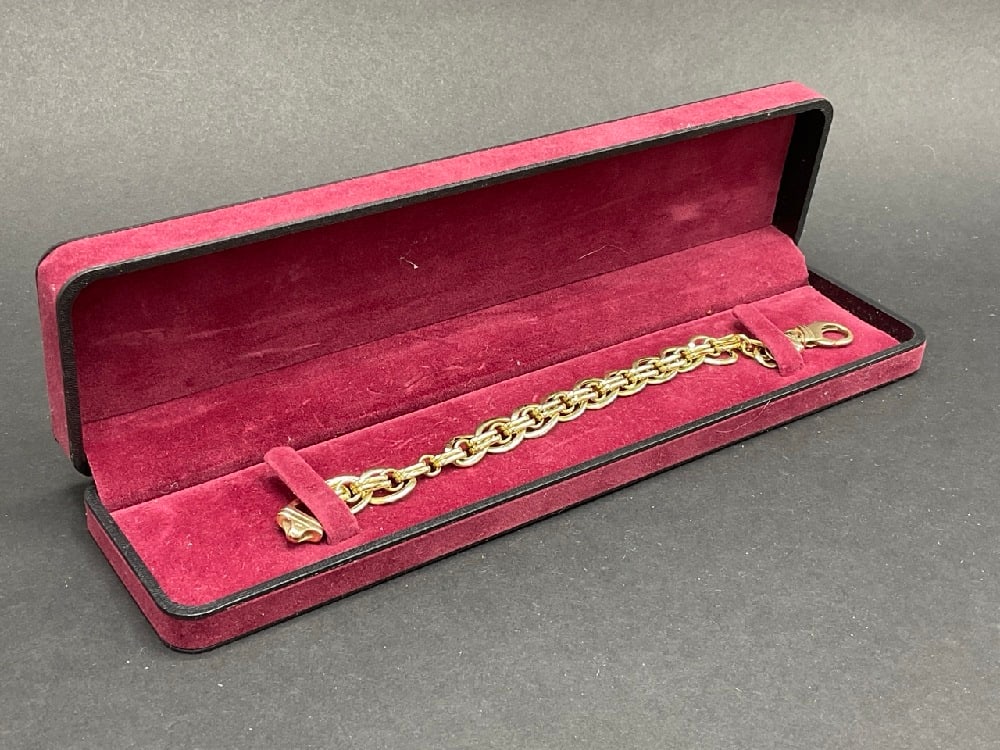 14K Italian Yellow Gold 7?? Bracelet (1 of 5)