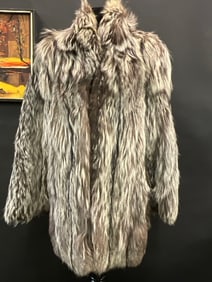Silver Fox Fur Coat By Revillon Saks Fifth Avenue