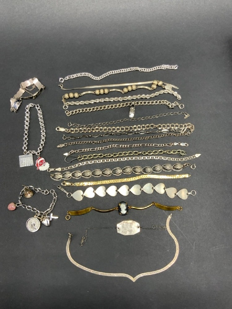 Twenty-One (21) Sterling Silver Bracelets (1 of 6)