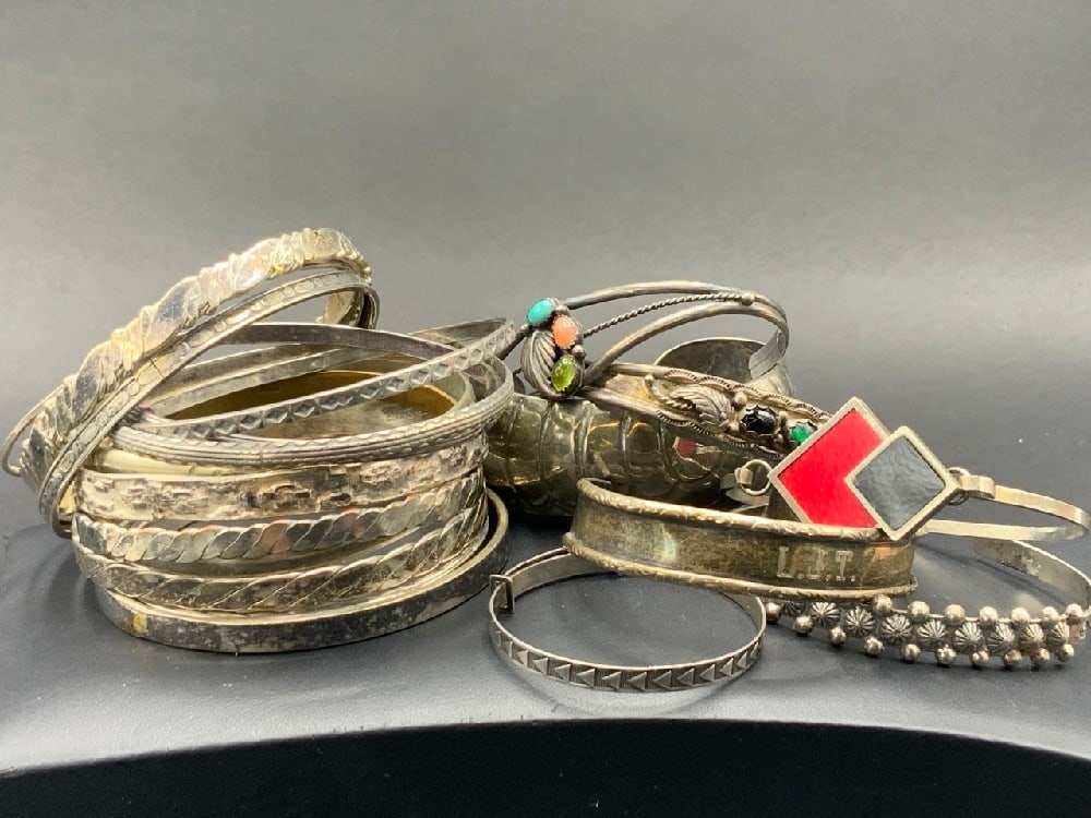 Sterling Silver Bangles,Bracelets, Cuffs (1 of 4)