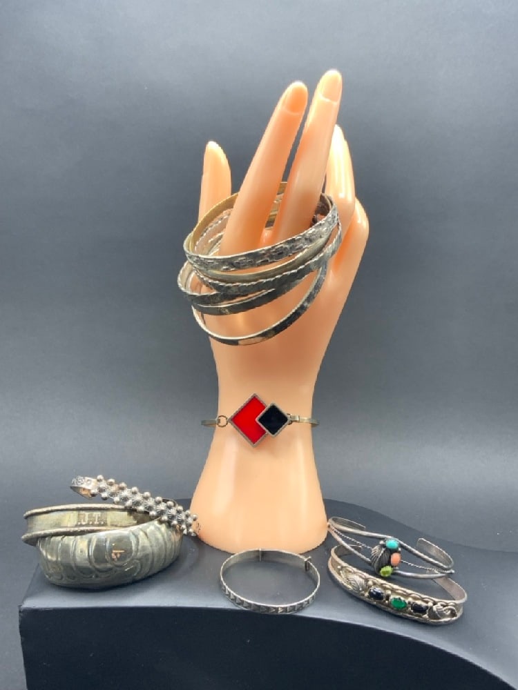 Sterling Silver Bangles,Bracelets, Cuffs - 2