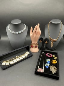 Vintage Costume Jewelry Lot - Weiss, Coro, Botiticelli, Karu Arke Inc, Renior