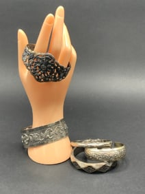 Sterling Silver Bangles and Cuff Bracelets