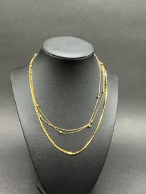Three (3) 14K Gold Necklaces