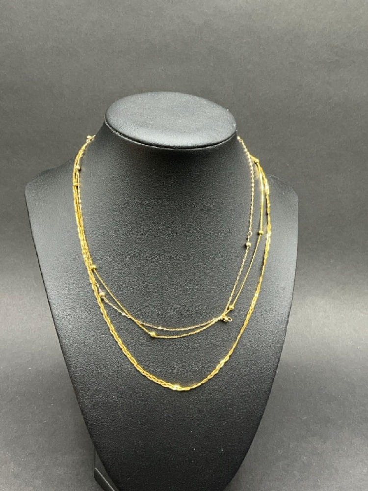 Three (3) 14K Gold Necklaces (1 of 5)
