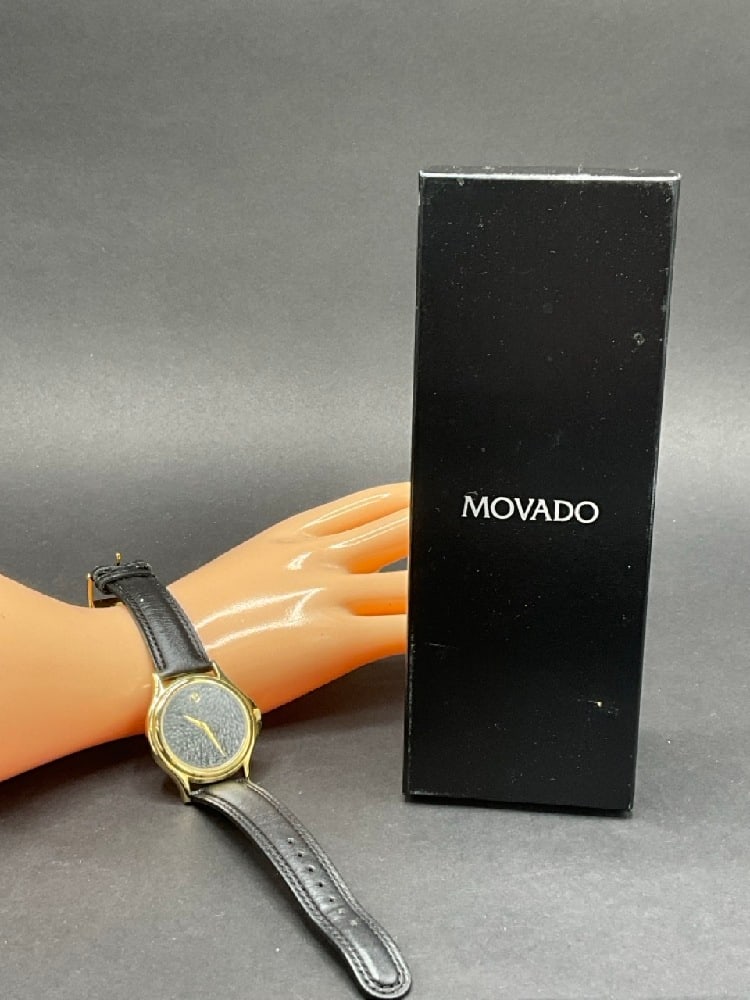 Men’s Movado Wrist Watch: Men’s Movado Wrist Watch.Dimensions: 1 1/2” diameter.