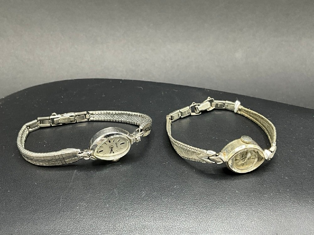 Two (2) 14K White Gold Wrist Watches (1 of 7)