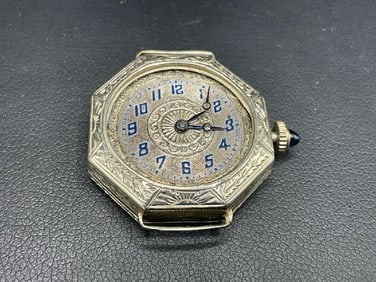 14K White Gold A. Robert Swiss 16J Wristwatch