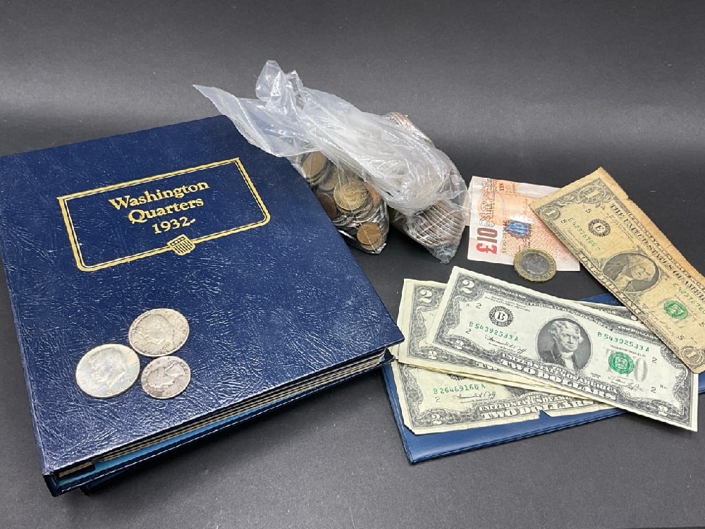 Estate Found Collection of Coins and Paper Money (1 of 10)