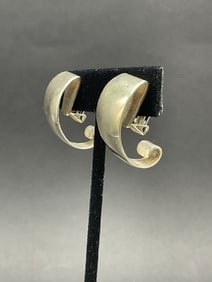 Tone Vigeland Sterling Silver Norway Clip On Earrings