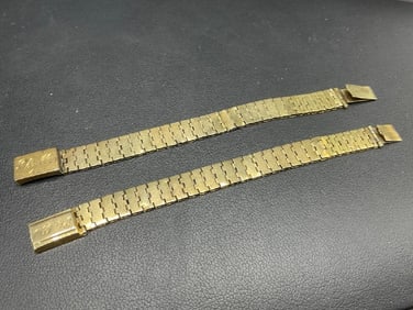 Two (2) 10K Yellow Gold Baby Bracelets