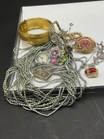 Vintage Costume Jewelry Lot - Miriam Haskell, Ciner, Elgin