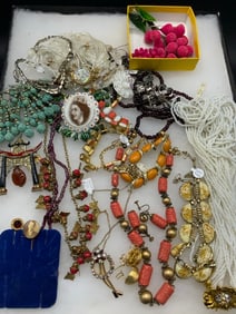 Estate Compiled Costume Jewelry Group - Weiss, Coro, Coalport