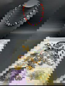 Vintage Costume Jewelry Grouping - Alva Studios, DCE, Lehman Jewelry Co