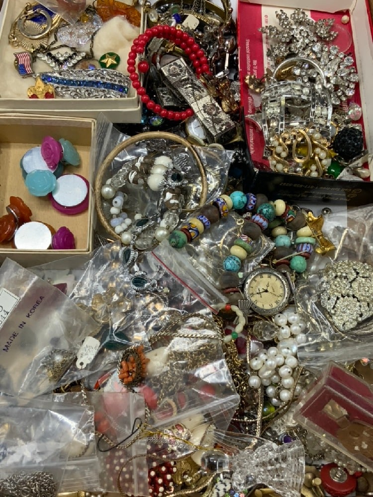 Large Antique and Vintage Jewelry Grouping - Fenton, Kramer, Barclay, Major, Raer & Wilde, Sterling (1 of 8)