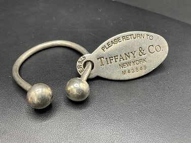 Tiffany and Co. Sterling "Return To" Key Tag