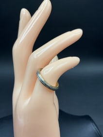 14K White Yellow Gold Wedding Band