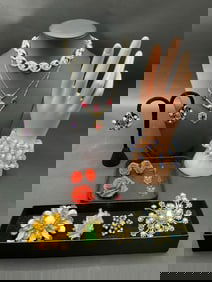 Mixed Vintage Costume Jewelry Lot - Sterling Silver, Miriam Katz