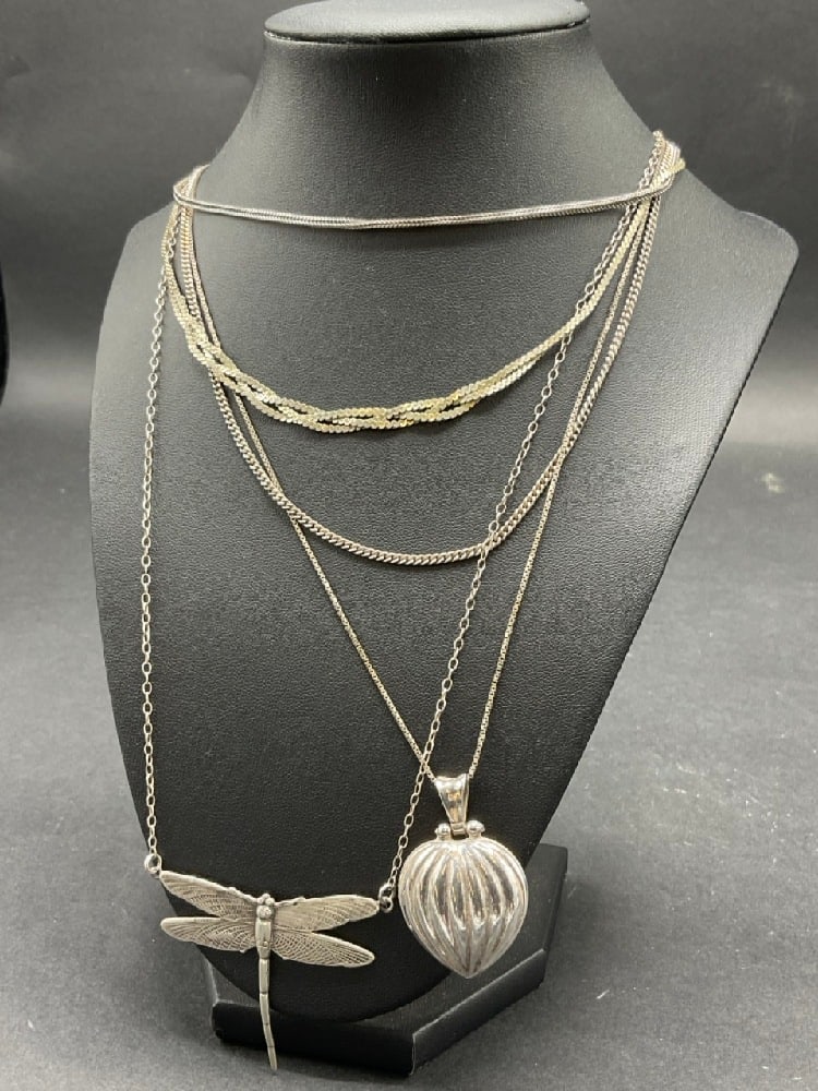 Compiled Sterling Silver Necklaces - 3