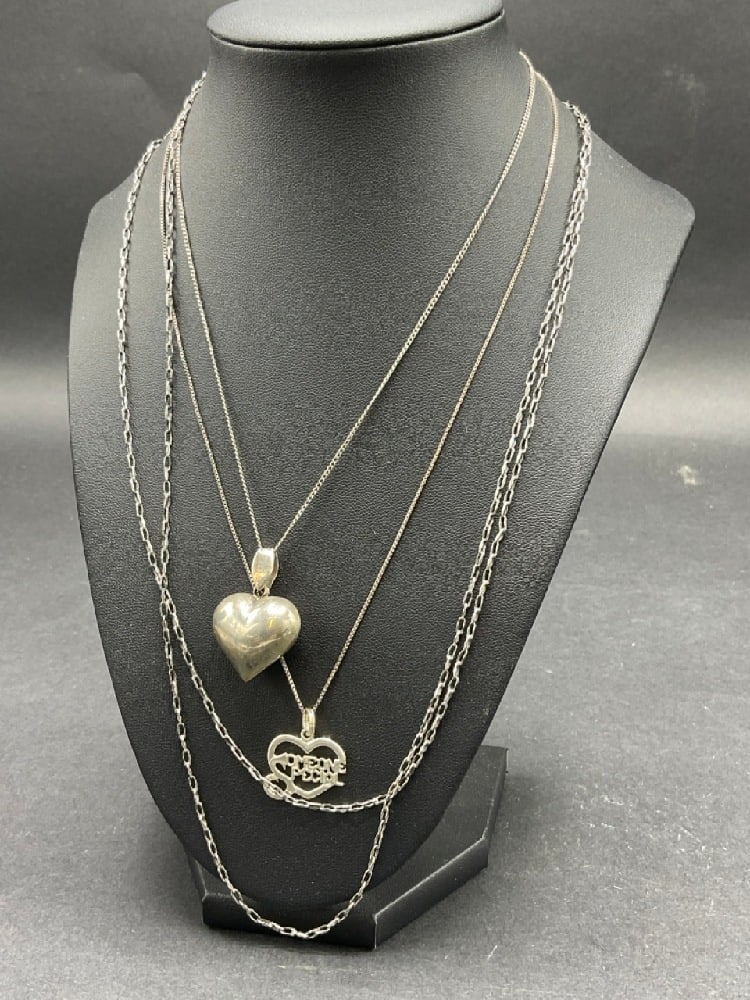 Compiled Sterling Silver Necklaces - 5