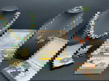 Estate Compiled Costume Jewelry Group. Warner, MMA, Sterling