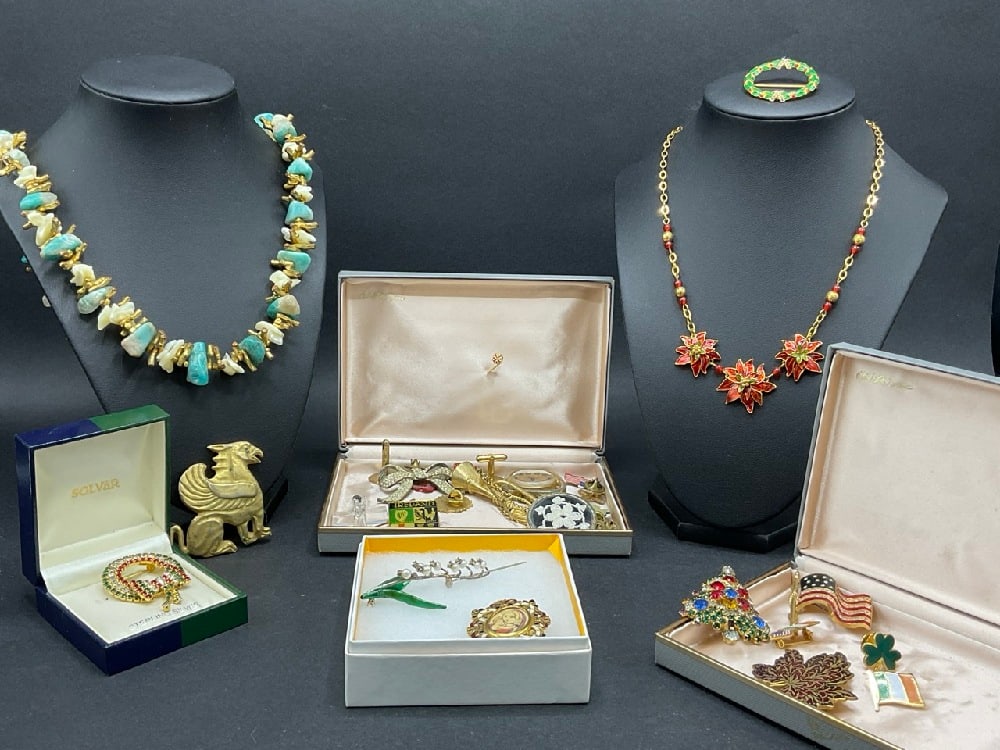 Estate Compiled Costume Jewelry Group. Warner, MMA, Sterling (1 of 11)