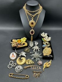Vintage Costume Jewelry Grouping - Monet, Coro