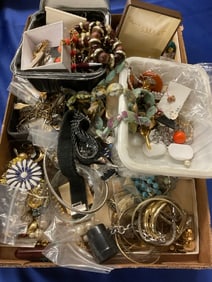 Costume Jewelry Box Lot