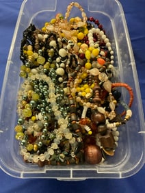 Box Lot Costume Jewelry Necklaces