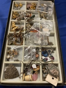 Costume Jewelry Tray Lot
