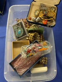 Estate Compiled Costume Jewelry Tray Lot