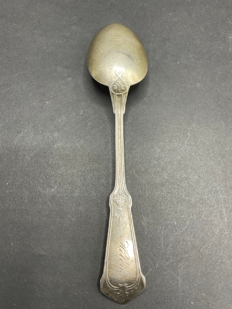 Victorian Sterling Silver Serving Spoon - 3