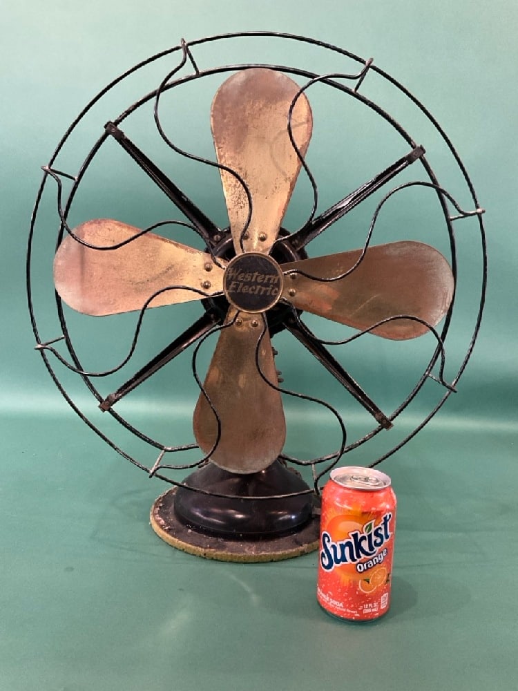 Western Electric #7854 Brass Blade Fan, Circa 1923 (1 of 4)