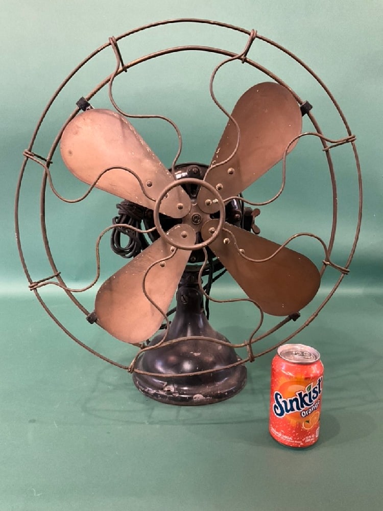 Robbins & Myers 7411 Brass Blade & Cage 3 Speed Fan (1 of 4)