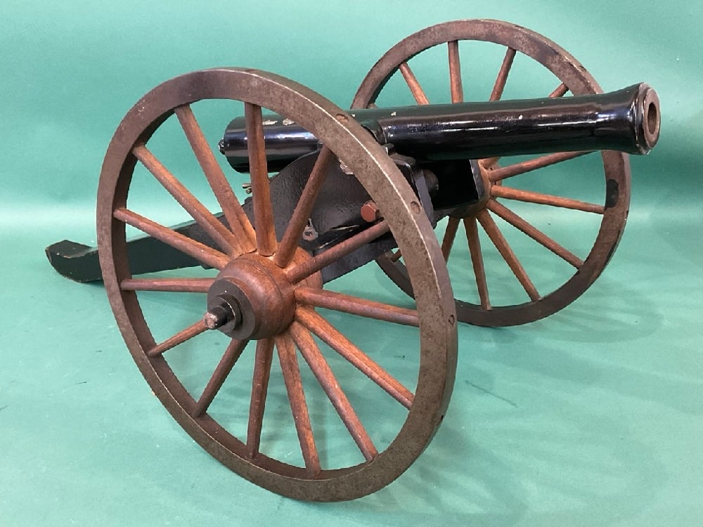 Unmarked Antique Iron Black Powder Signal Cannon (1 of 8)