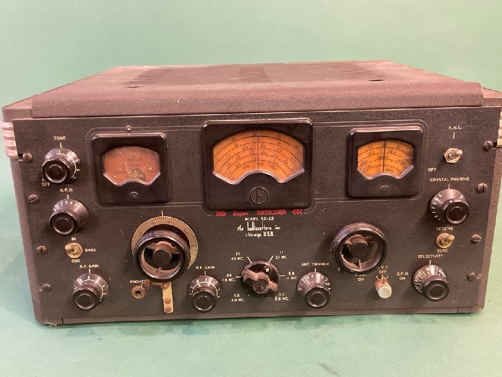 Hallicrafters SX28 Communications Receiver "Super SkyRider" Ham Radio Early Serial Number (1 of 7)