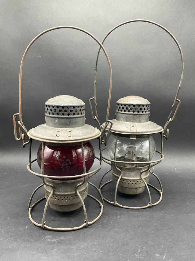 (2) Armspear “1925?? Railroad Lanterns - Erie & Pennsylvania Railroad (1 of 4)