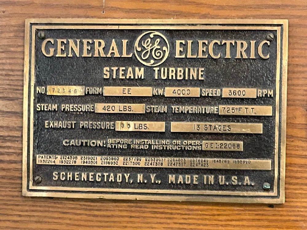Brass General Electric Plaques - 2