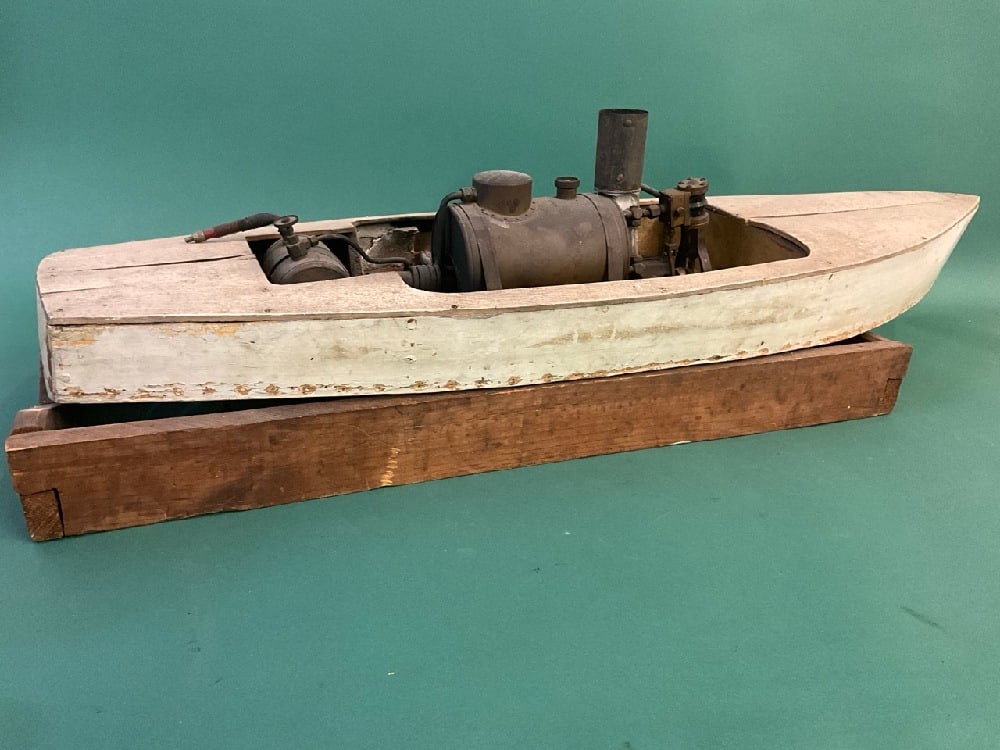 Lex Dupont Pond Boat Boucher Steam Engine and Boiler on Stand, DuPont Family Provenance (1 of 12)