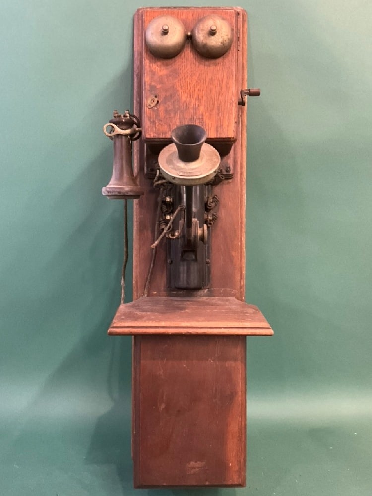 Antique Double Box Wall Phone - Made for American Bell by Western Electric w/ Outside Terminal (1 of 7)
