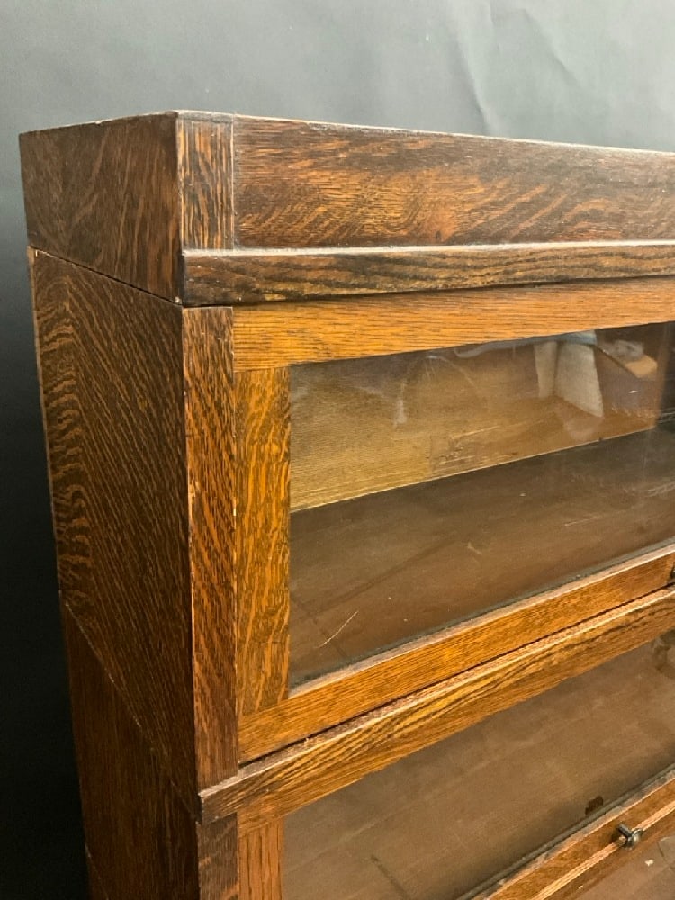 Four Stack Oak Lawyer’s Bookcase - 2